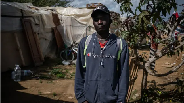 Migrante en España.