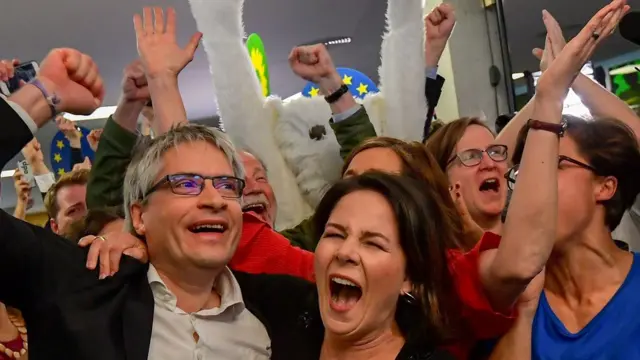 German Greens celebrate