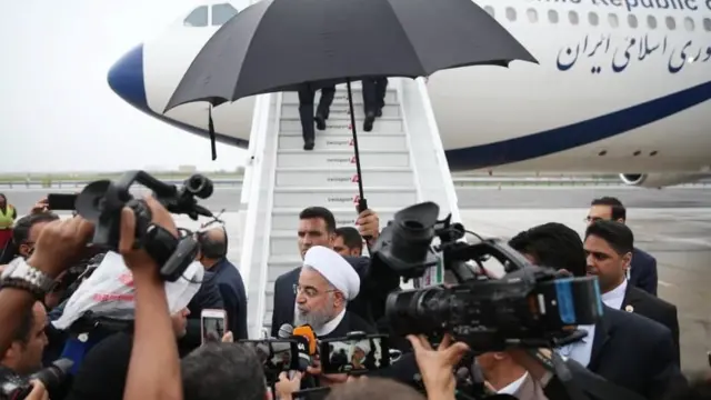 حسن روحانی و هیات همراه روز اول مهرماه وارد نیویورک شدند