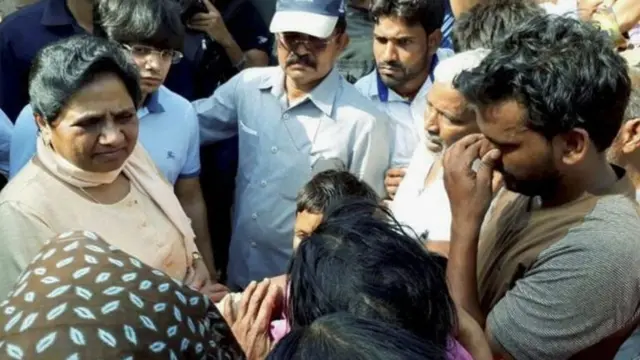 शब्बीरपुर गांव में मायावती