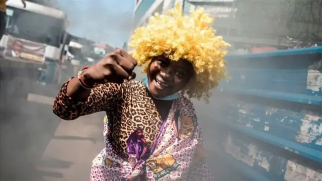 Mr Condé's supporters hope he can revive Guinea's economy