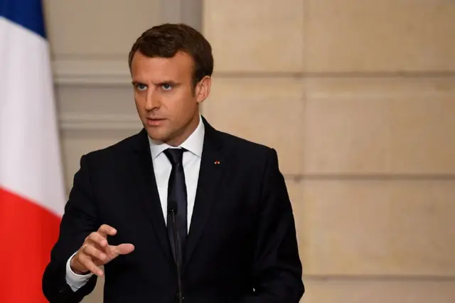 Emmanuel Macron, presidente de Francia.