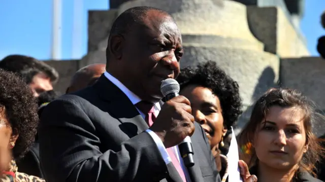 Prezida wa Afrika y'epfo Cyril Ramaphosa