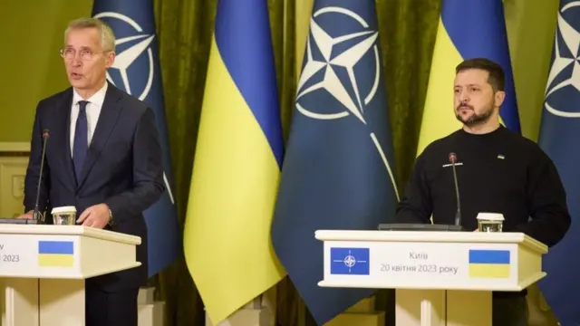 NATO Bosh kotibi va Ukraina prezidenti