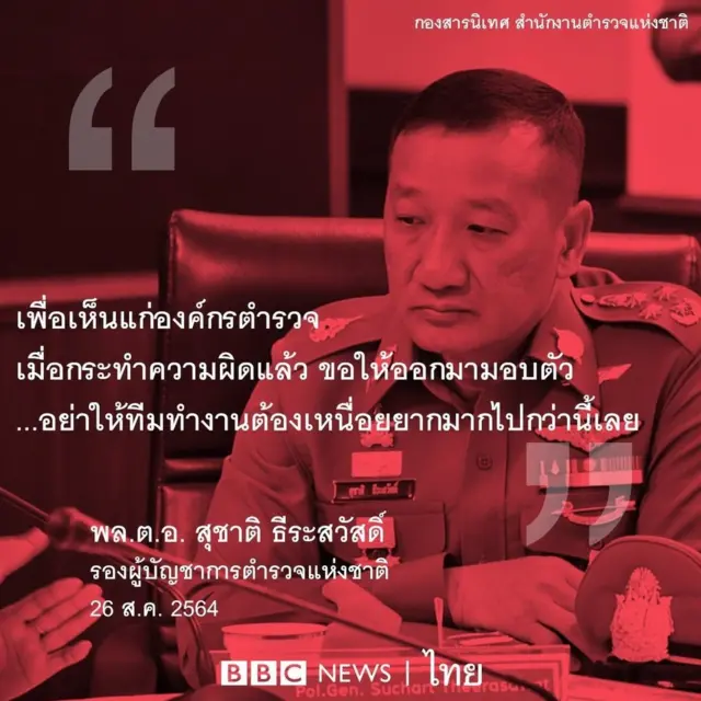 คำพูด รอง ผบ. ตร.
