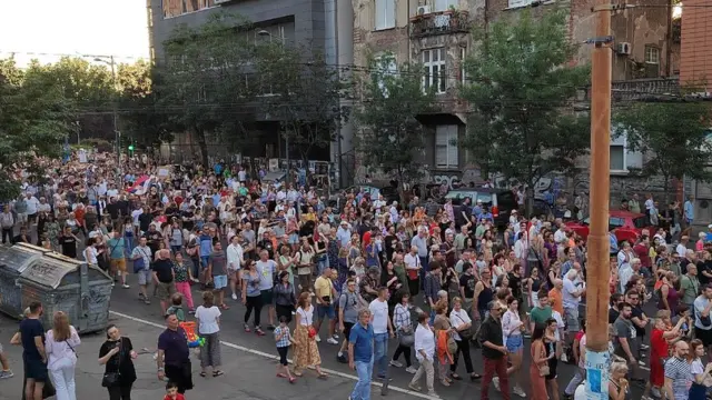 protest, Beograd, Srbija protiv nasilja