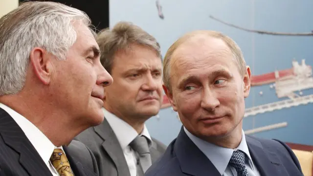 Rex Tillerson và ông Vladimir Putin