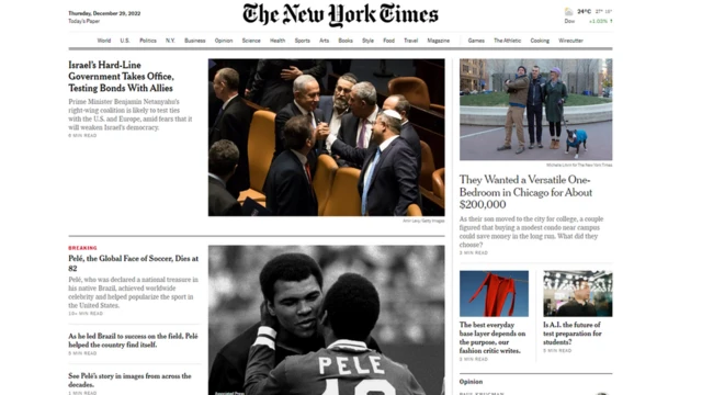 Site do New York Times