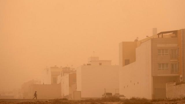 Песчаная буря на Фуэртэвентура