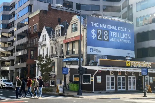 ป้ายแสดงตัวเลขหนี้ในสหรัฐฯ