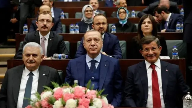 Recep Tayyip Erdoğan, Ahmet Davutoğlu ve Binali Yıldırım