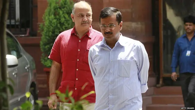 Chief Minister of Delhi Arvind Kejriwal and Deputy Chief Minister Manish Sisodia