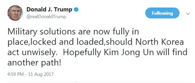 डोनाल्ड ट्रंप ट्वीट