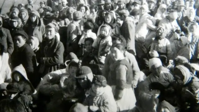 Refugiados a bordo del Meredith Victory
