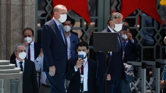 Erdoğan Taksim Camii'de
