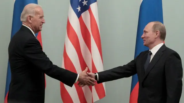 Джо Байден и Владимир Путин