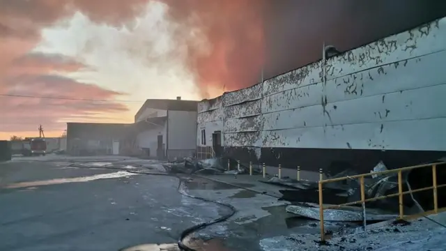 пожежа на складах у Сумах