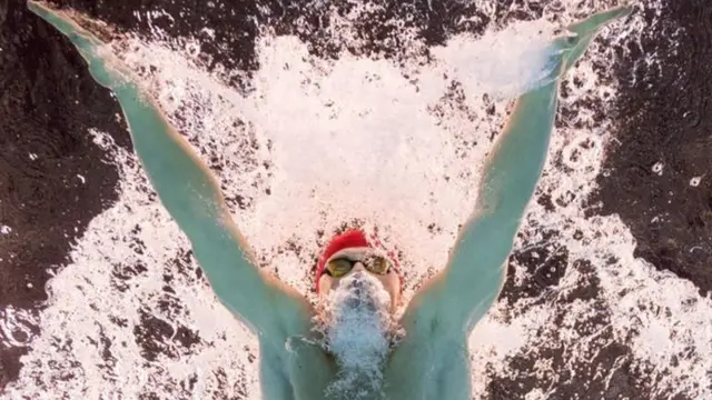 Michael Phelps em competição na Rio 2016