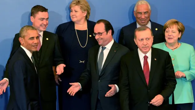 Erdoğan, Obama, Merkel ve Hollande