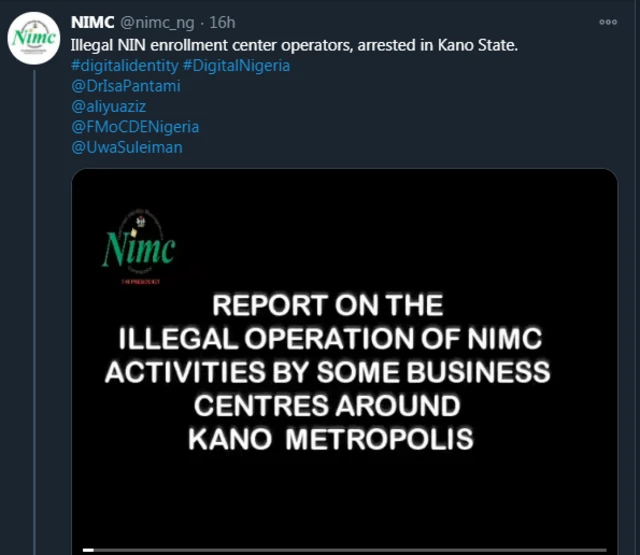 NIMC on Twitter