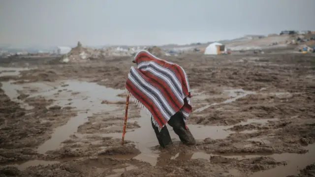 Палаточный лагерь в Северной Дакоте
