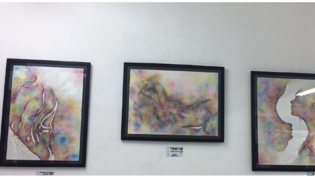 'I love my body' 3 piece series wey Abisola Gbadamosi do for di FAAN art exhibition