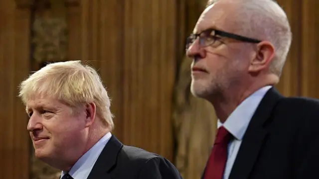 Борис Джонсон (слева) и Джереми Корбин