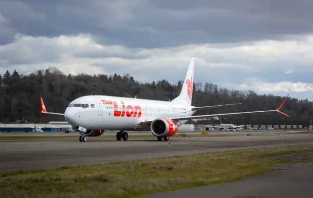 Boeing 737 Max 8 yang lebih dahulu digunakan oleh Lion Air di Thailand.