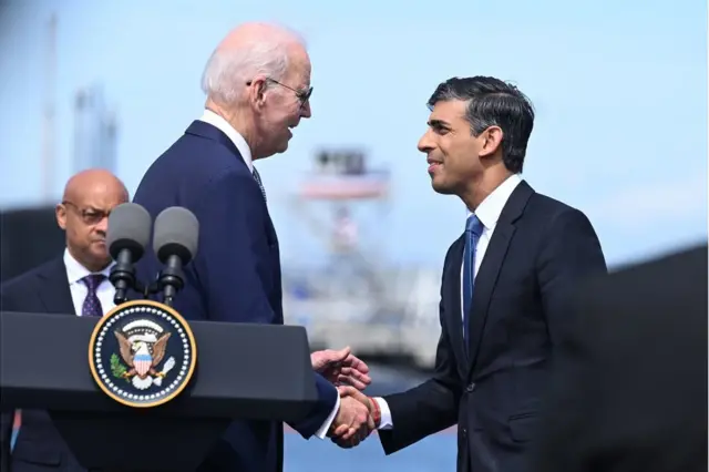 जो बाइडन और ऋषि सुनक
