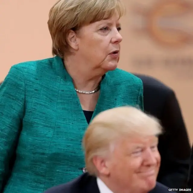 ਐਂਗੇਲਾ ਮਾਰਕਲ ਅਤੇ ਡੌਨਲਡ ਟਰੰਪ