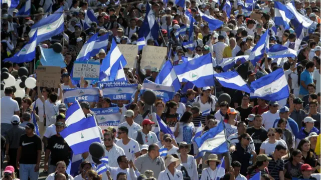 Manifestaciones en Nicaragua.