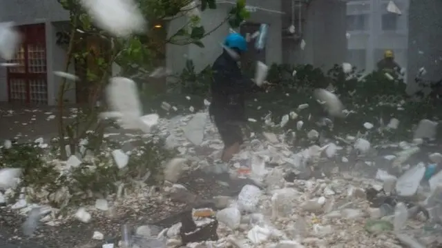 Typhoon Mangkhut hits China
