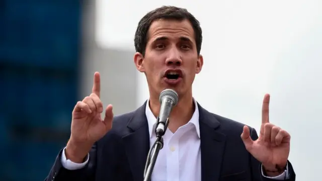 Juan Guaidó, líder da oposição autoproclamado presidente da Venezuela