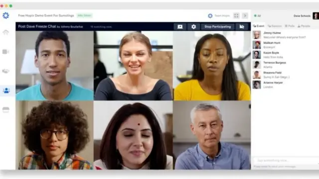 هوبين عبارة عن منصة لاستضافة المؤتمرات الرقمية التفاعلية