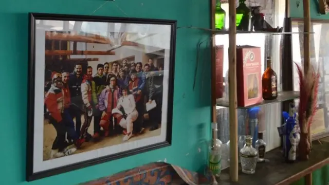 Foto de esquiadores de los 90