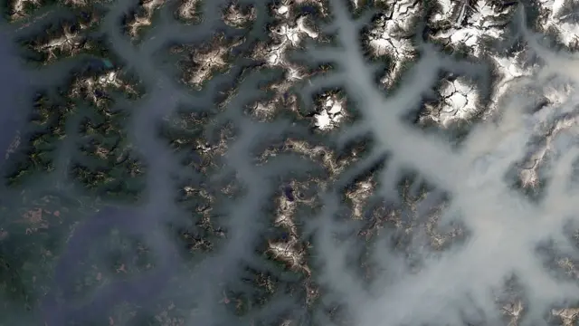 Les feux de forêt - comme ceux de Vancouver vus par satellite - sont une source importante d'émissions.