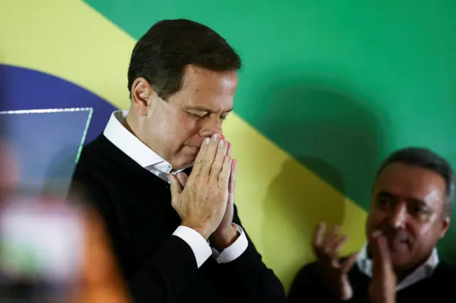 João Doria chora