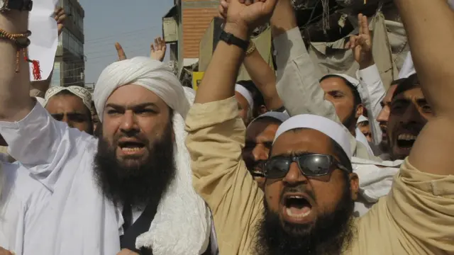 Protest Against India in Pakistan