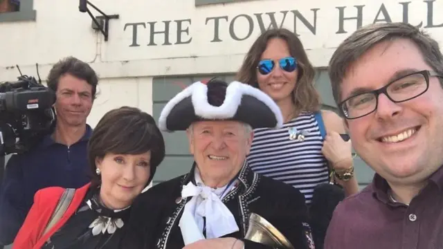 BBC team selfie in Richmond