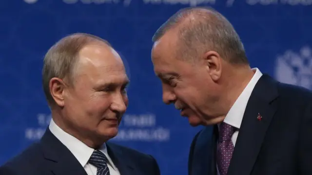 Владимир Путин и Реджеп Тайип Эрдоган