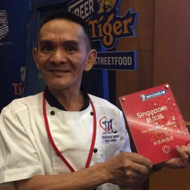 Chan Hon Meng con la estrella Michelin