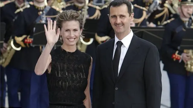 Asma y Bashar al Asad
