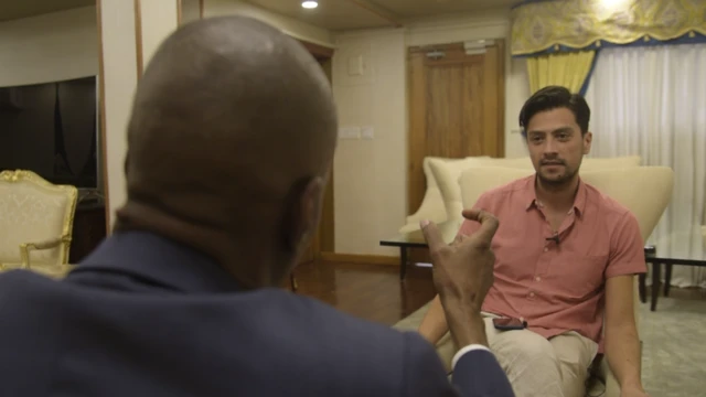 Daniel Pardo en entrevista con Jovenel Moïse.