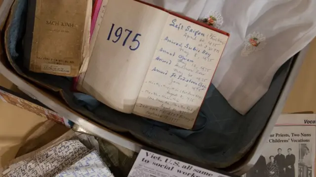 Phan Van Hoc that he kept family documents including a journal about their departure from Vietnam.