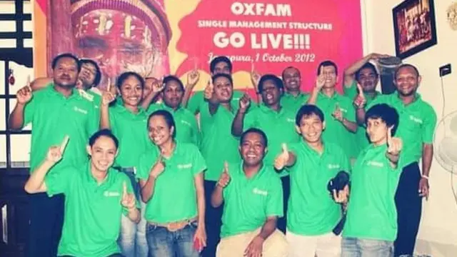 Asna Kristina Krebu ketika masih bekerja di Oxfam