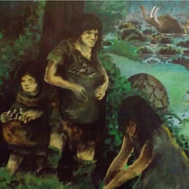 Una interpretación pictórica del artista Rodrigo Díaz sobre cómo pudo ser esta milenaria cultura.