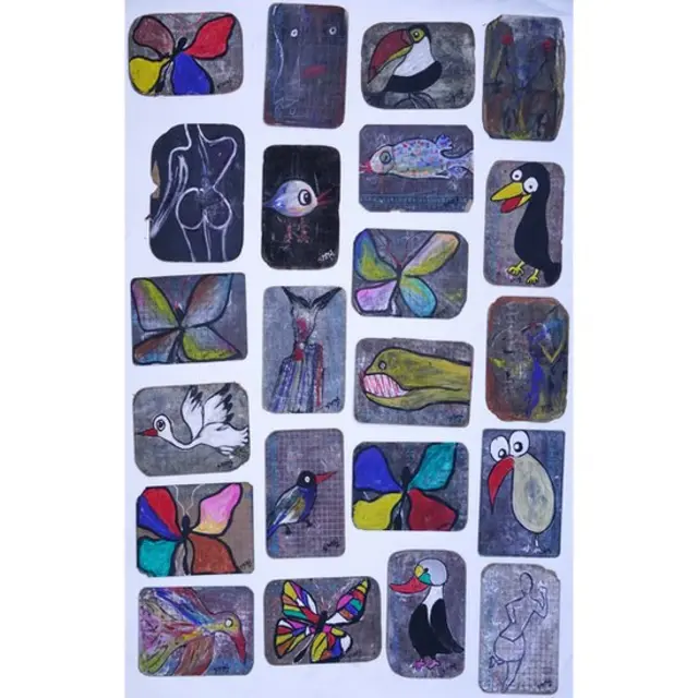 Face aux ardoises, chaque personne se rappelle de son histoire, raconte l'artiste.