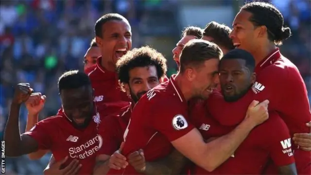 Le troisième but de Georginio Wijnaldum au cours de la saison a permis à Liverpool de reprendre la première place de la Premier League.