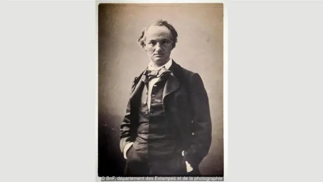 纳达尔笔下的波德莱尔（Charles Baudelaire），1862年。
