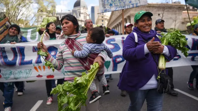 Productores marchan en Buenos Aires